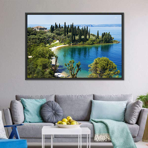 Lake Garda Italy Canvas Wall Art-3 Horizontal-Gallery Wrap-25" x 16"-Tiaracle