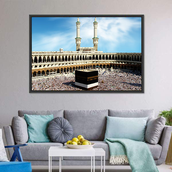Kaaba at Masjid Al-haram, Mecca Canvas Wall Art