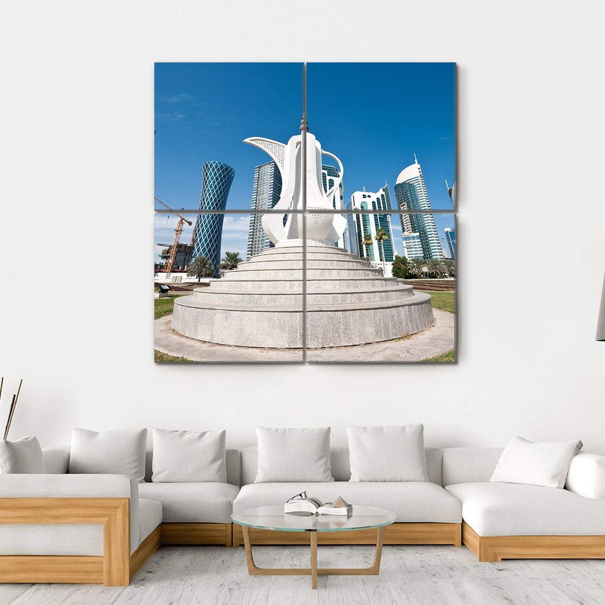 Typical Arabic Traditional Coffee Pot Canvas Wall Art-4 Square-Gallery Wrap-17" x 17"-Tiaracle