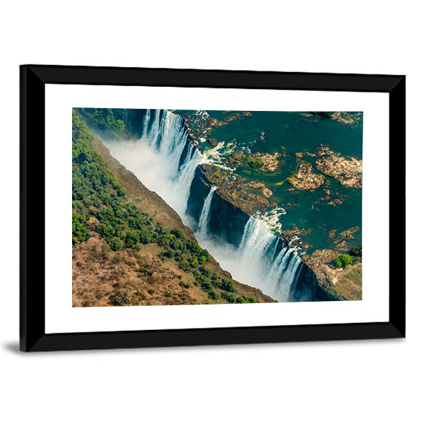 Victoria Falls Aerial View, Zimbabwe Canvas Wall Art