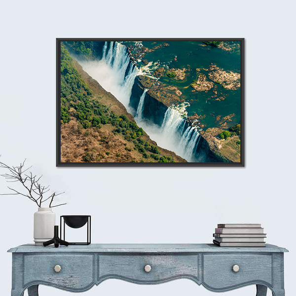 Victoria Falls Aerial View, Zimbabwe Canvas Wall Art