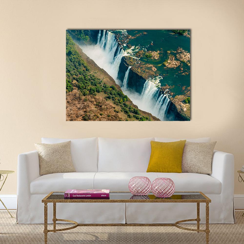 Victoria Falls Aerial View, Zimbabwe Canvas Wall Art