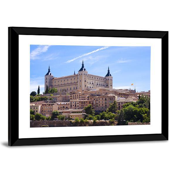 Alcazar In Toledo Spain Canvas Wall Art-3 Horizontal-Gallery Wrap-25" x 16"-Tiaracle