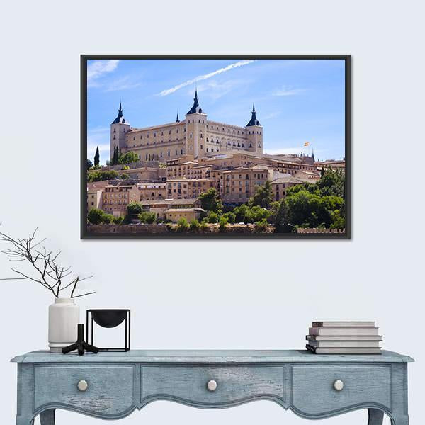 Alcazar In Toledo Spain Canvas Wall Art-3 Horizontal-Gallery Wrap-25" x 16"-Tiaracle