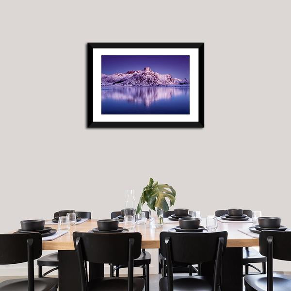 Amazing Mountain Ridge & Lake Canvas Wall Art-3 Horizontal-Gallery Wrap-25" x 16"-Tiaracle