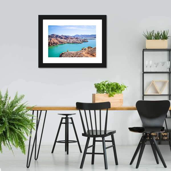 Balanced Rock Cove Canvas Wall Art-1 Piece-Framed Print-30" x 20"-Tiaracle