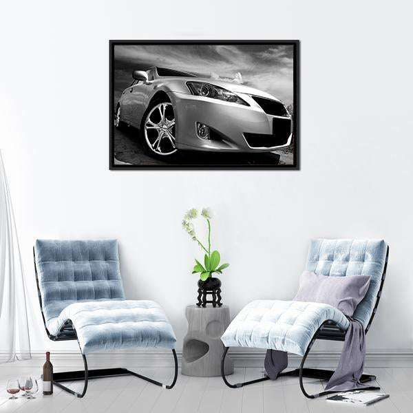 Beautiful Sports Car Canvas Wall Art-1 Piece-Floating Frame-24" x 16"-Tiaracle