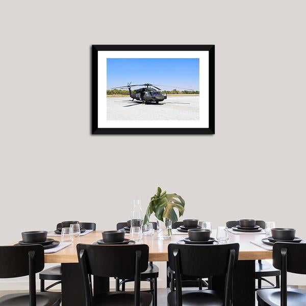 Blackhawk Helicopter Canvas Wall Art-1 Piece-Framed Print-30" x 20"-Tiaracle