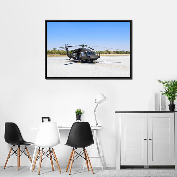 Blackhawk Helicopter Canvas Wall Art-5 Horizontal-Gallery Wrap-22" x 12"-Tiaracle