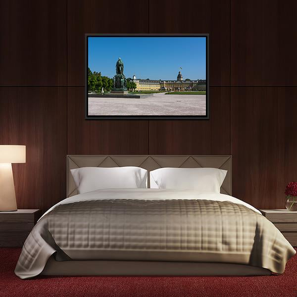 Castle Schloss Architecture Park Canvas Wall Art-3 Horizontal-Gallery Wrap-25" x 16"-Tiaracle