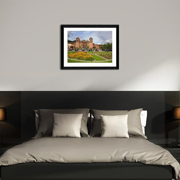 Cathedral Basilica Peru Canvas Wall Art-3 Horizontal-Gallery Wrap-25" x 16"-Tiaracle