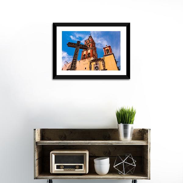 Colonial Traditional Church Canvas Wall Art-3 Horizontal-Gallery Wrap-25" x 16"-Tiaracle