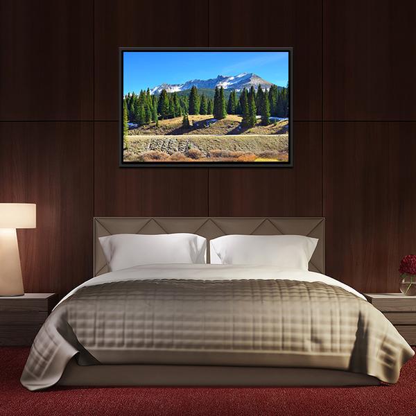 Colorado Mountains During Fall Canvas Wall Art-3 Horizontal-Gallery Wrap-25" x 16"-Tiaracle