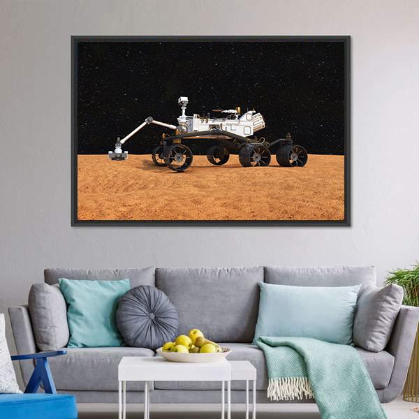 Curiosity Mars Rover Canvas Wall Art-5 Horizontal-Gallery Wrap-22" x 12"-Tiaracle