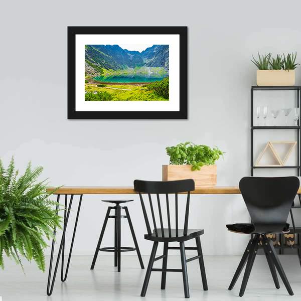 Czarny Staw Lake Canvas Wall Art-3 Horizontal-Gallery Wrap-25" x 16"-Tiaracle