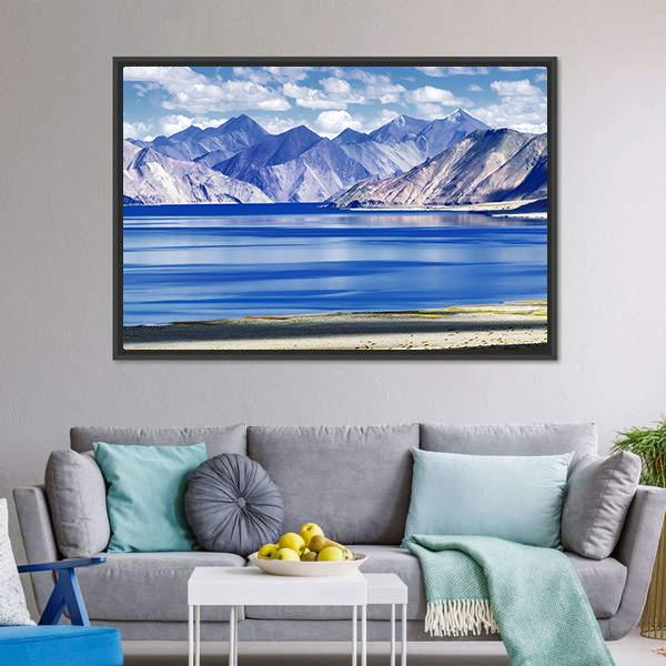 Lake In Ladakh Canvas Wall Art-3 Horizontal-Gallery Wrap-25" x 16"-Tiaracle