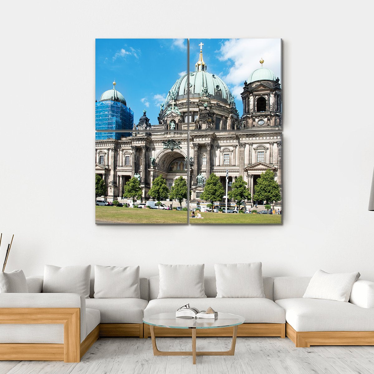 Lustgarten Park In Berlin Germany Canvas Wall Art-4 Square-Gallery Wrap-17" x 17"-Tiaracle