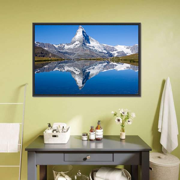 Matterhorn Mountain Switzerland Canvas Wall Art-3 Horizontal-Gallery Wrap-25" x 16"-Tiaracle