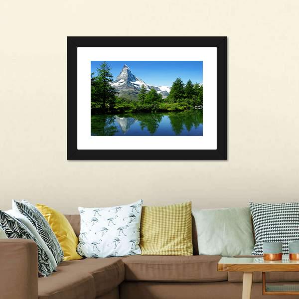 Matterhorn Switzerland Canvas Wall Art-3 Horizontal-Gallery Wrap-25" x 16"-Tiaracle