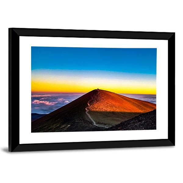 Mauna Kea Hawaii Canvas Wall Art-1 Piece-Framed Print-20" x 16"-Tiaracle