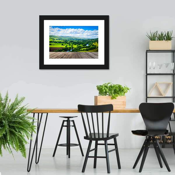 Meandering River Canvas Wall Art-3 Horizontal-Gallery Wrap-25" x 16"-Tiaracle