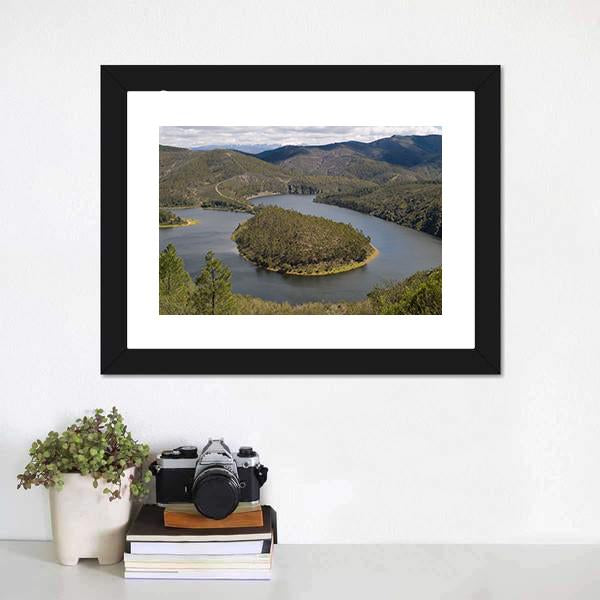 Meandro Del Melero Spain Canvas Wall Art-5 Horizontal-Gallery Wrap-22" x 12"-Tiaracle