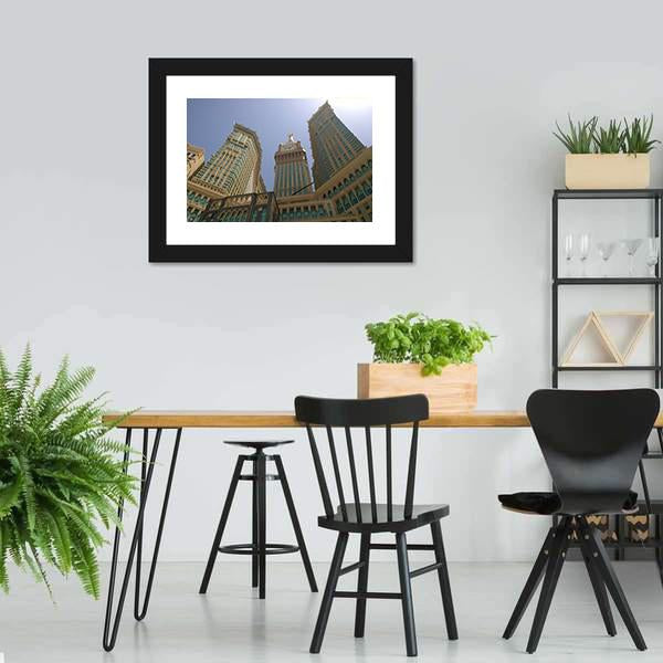 Mecca Clock Tower Canvas Wall Art-5 Horizontal-Gallery Wrap-22" x 12"-Tiaracle