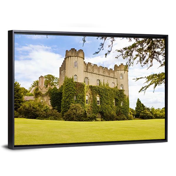 Medieval Irish Castle Canvas Wall Art-1 Piece-Floating Frame-24" x 16"-Tiaracle