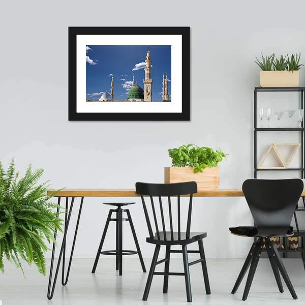 Medinah Mosque Canvas Wall Art-5 Horizontal-Gallery Wrap-22" x 12"-Tiaracle