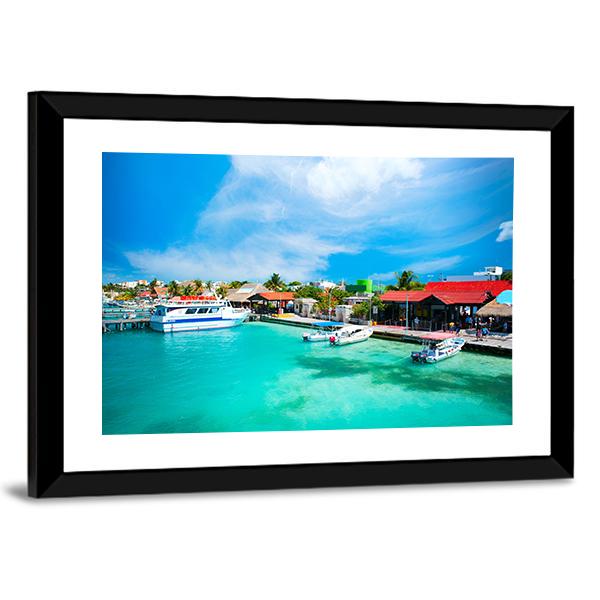 Mexico Isla Mujeres Canvas Wall Art-3 Horizontal-Gallery Wrap-25" x 16"-Tiaracle