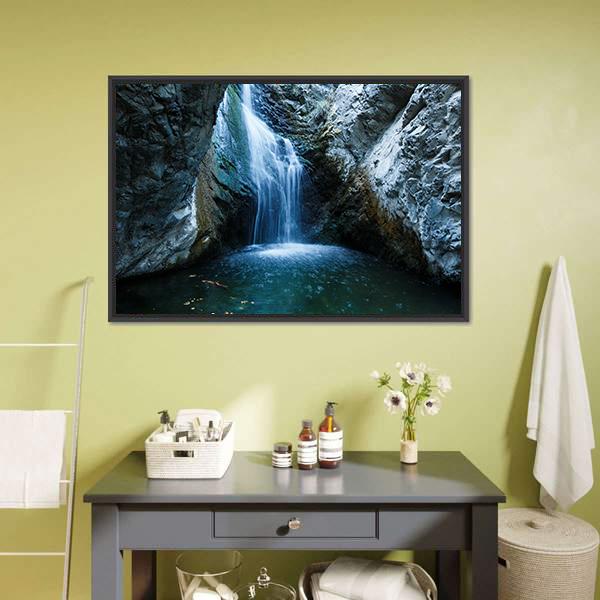 Millomeri Waterfalls Canvas Wall Art-3 Horizontal-Gallery Wrap-25" x 16"-Tiaracle