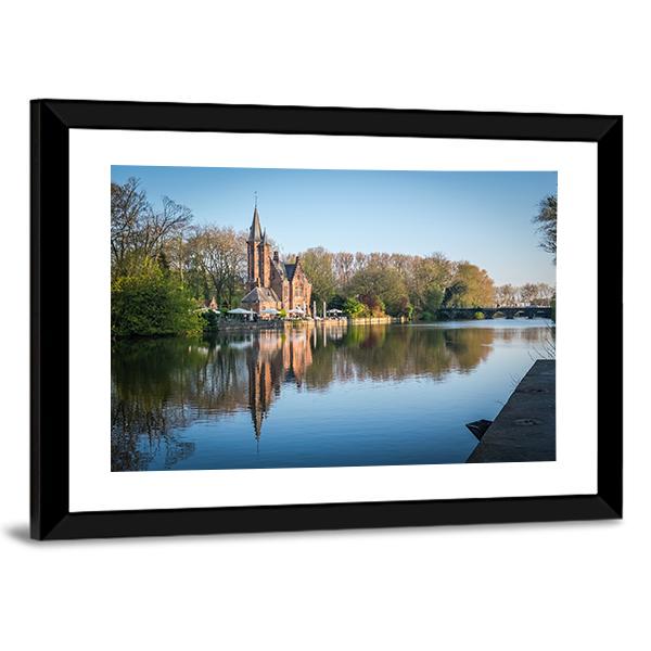 Minnewater Castle Canvas Wall Art-3 Horizontal-Gallery Wrap-25" x 16"-Tiaracle