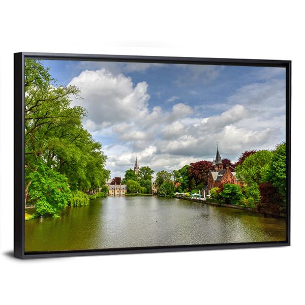Minnewater Park & Lake Canvas Wall Art-3 Horizontal-Gallery Wrap-25" x 16"-Tiaracle