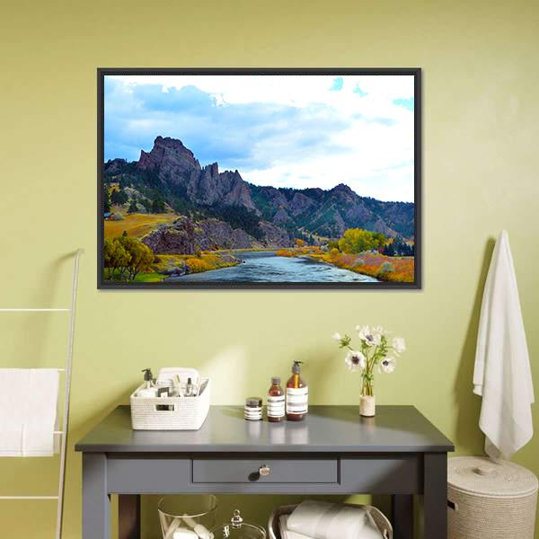 Missouri River Colors Canvas Wall Art-3 Horizontal-Gallery Wrap-25" x 16"-Tiaracle
