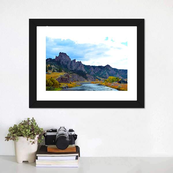 Missouri River Colors Canvas Wall Art-3 Horizontal-Gallery Wrap-25" x 16"-Tiaracle