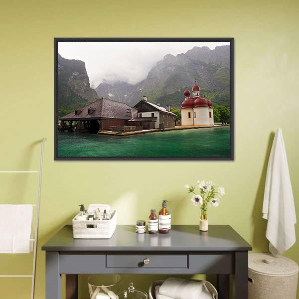 Monastery Of St. Bartholomew Canvas Wall Art-3 Horizontal-Gallery Wrap-25" x 16"-Tiaracle