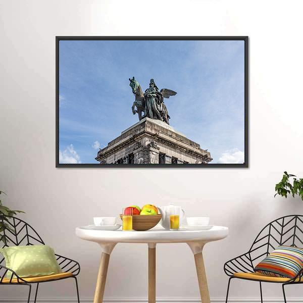 Monument To Kaiser Wilhelm I Canvas Wall Art-3 Horizontal-Gallery Wrap-25" x 16"-Tiaracle