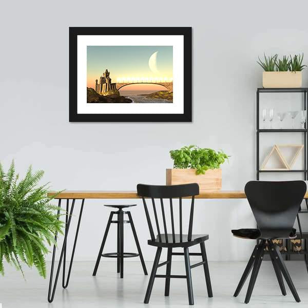 Moravian Castle Canvas Wall Art-3 Horizontal-Gallery Wrap-25" x 16"-Tiaracle