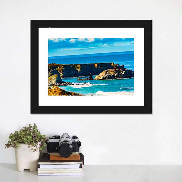 Morning In Pacific Valley Canvas Wall Art-3 Horizontal-Gallery Wrap-25" x 16"-Tiaracle
