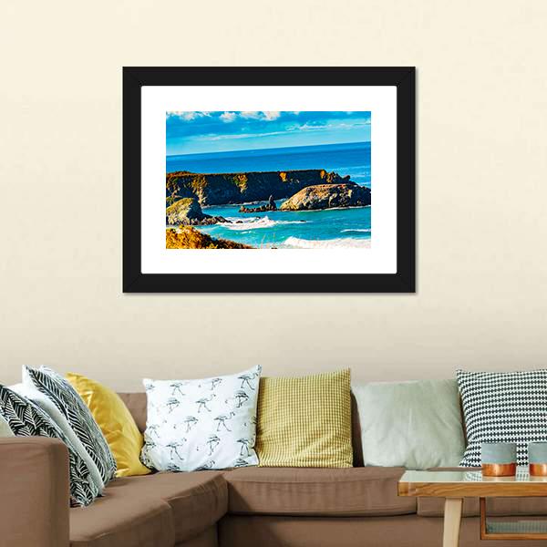 Morning In Pacific Valley Canvas Wall Art-3 Horizontal-Gallery Wrap-25" x 16"-Tiaracle