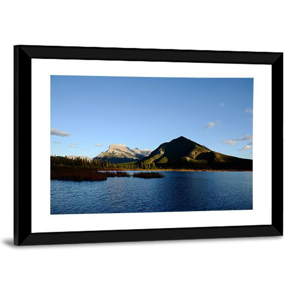Mount Rundle & Vermilion Lake Canvas Wall Art-3 Horizontal-Gallery Wrap-25" x 16"-Tiaracle