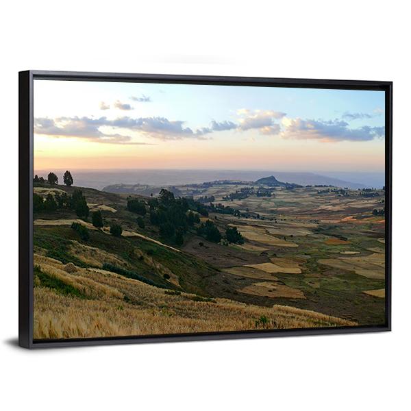 Mountain Landscape Ethiopia Canvas Wall Art-3 Horizontal-Gallery Wrap-25" x 16"-Tiaracle
