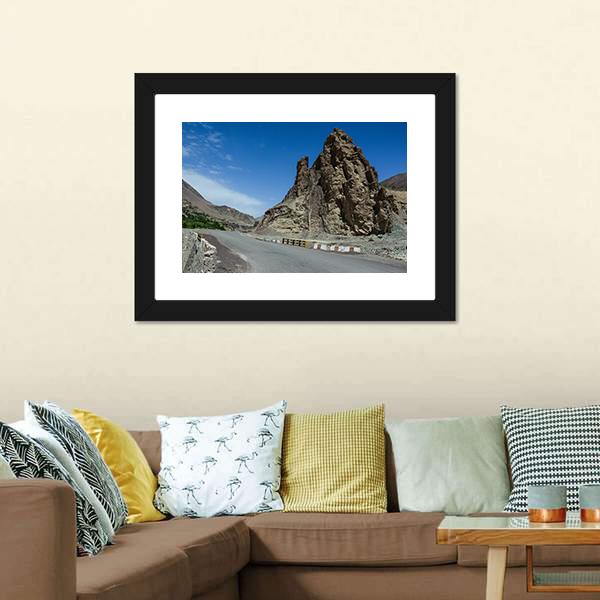 Mountain Road In Leh India Canvas Wall Art-3 Horizontal-Gallery Wrap-25" x 16"-Tiaracle
