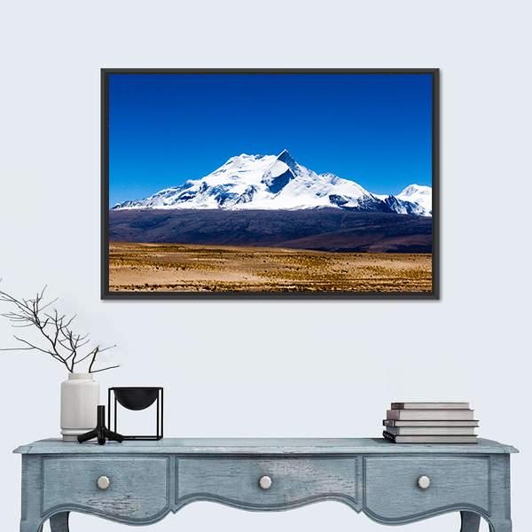 Mt Shishapangma China Canvas Wall Art-1 Piece-Floating Frame-36" x 24"-Tiaracle