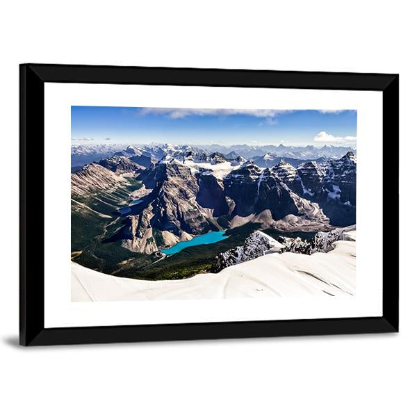 Mt Temple Canada Canvas Wall Art-5 Horizontal-Gallery Wrap-22" x 12"-Tiaracle