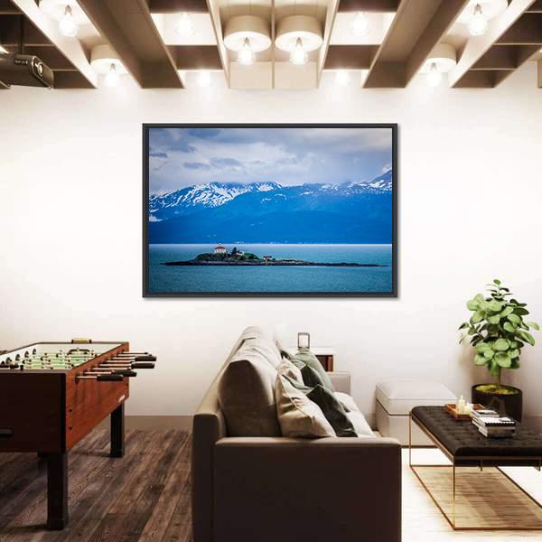 Mud Bay In Alaska Canvas Wall Art-3 Horizontal-Gallery Wrap-25" x 16"-Tiaracle