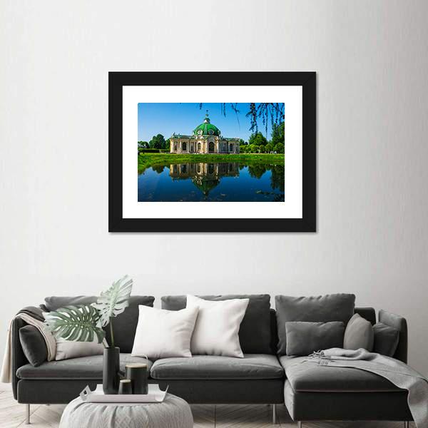Museum Kuskovo Russia Canvas Wall Art-3 Horizontal-Gallery Wrap-25" x 16"-Tiaracle
