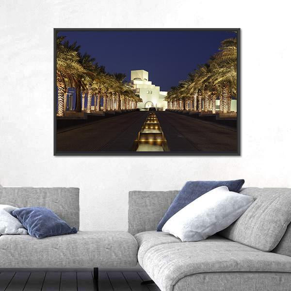 Museum Of Islamic Art Qatar Canvas Wall Art-3 Horizontal-Gallery Wrap-25" x 16"-Tiaracle
