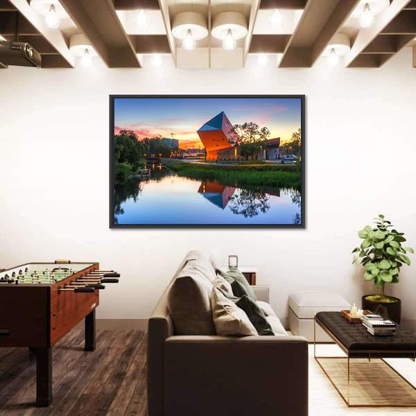 Museum Of Second World War Canvas Wall Art-3 Horizontal-Gallery Wrap-25" x 16"-Tiaracle