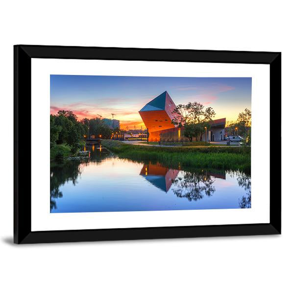 Museum Of Second World War Canvas Wall Art-3 Horizontal-Gallery Wrap-25" x 16"-Tiaracle
